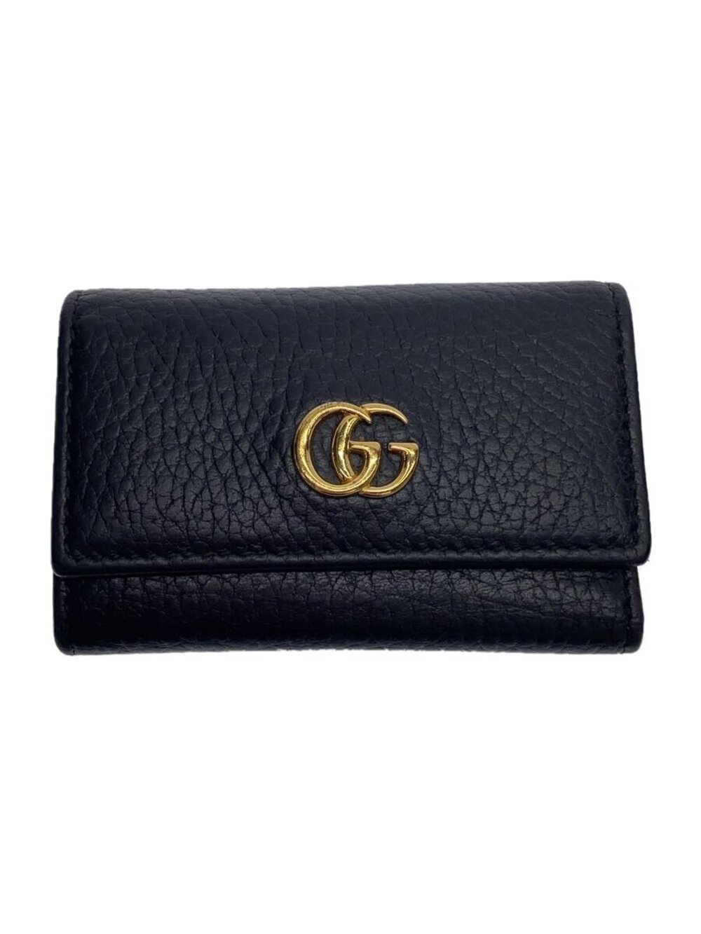 Gucci Key Case Wallet Leather Black